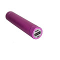 Factory Wholesale Colorful Smart Metal Matériel 2000mah USB Recharge 1w LED Flashlight Power Bank pour téléphone cellulaire mobile